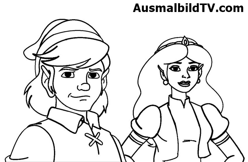 Ausmalbilder The Legend of Zelda - Prinzessin Bilder