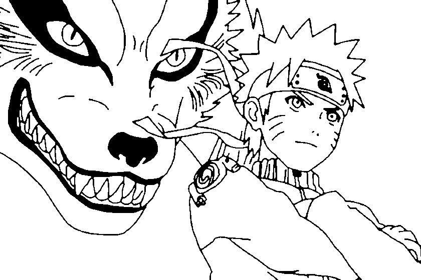 Ausmalbilder Naruto für Kinder